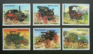 Paraguay Classic Cars 1983 Vintage Old Time Transport Vehicle (stamp) Mnh
