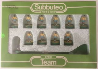 Subbuteo C100 Vintage Team - Brazil 410 - Yellow Blue White