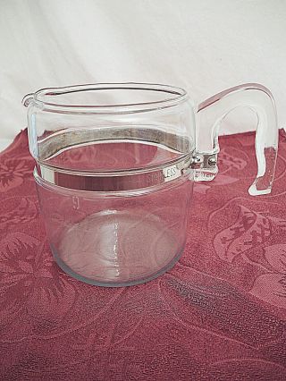 Vintage Pyrex 9 Cup Stove Top Coffee Pot - Pot Only - Usa