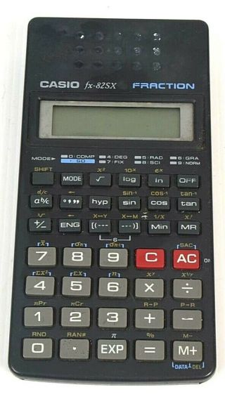 Casio Calculator Fx - 82sx Fraction Vintage Retro Scientific Calculator School
