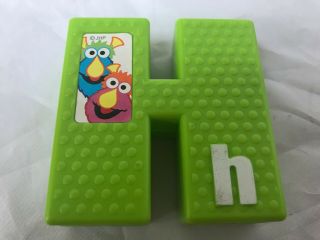 Vintage Replacement Letter H Tyco Sesame Street Textured Alphabet