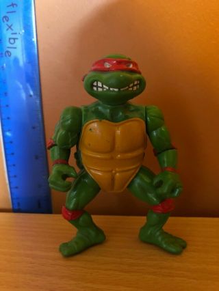 Vintage 1988 Tmnt Teenage Mutant Ninja Turtles Raphael Action Figure Toy Mirage