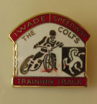 Iwade Speedway Training Track Colts Vintage Enamel Pin Badge Reeves B 