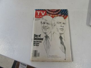 Vintage - Tv Guide Oct 30th 1976 - Jimmy Carter / Gerald Ford - Cover