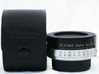Vintage Minolta Mc M Md Mount Vivitar Japan Teleconverter 2x Extender Macro Lens