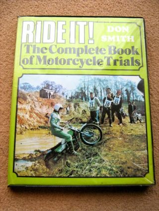 Vintage 1975 Ride It Trials Book By Don Smith,  Hard Back In