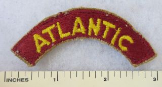 Atlantic - Post Ww2 Vintage Us Army Transportation Shoulder Tab Patch