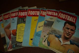 Vintage Charles Buchans Football Monthly 1956 - 1959 Period 8 Magazines