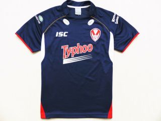 VINTAGE RUGBY SHIRT ISC ST.  HELENS 2012 - 13 JERSEY CAMISETA SIZE: XL (X - LARGE) 2