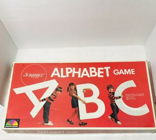Scrabble Alphabet Game By Selchow & Righter Vintage 1972