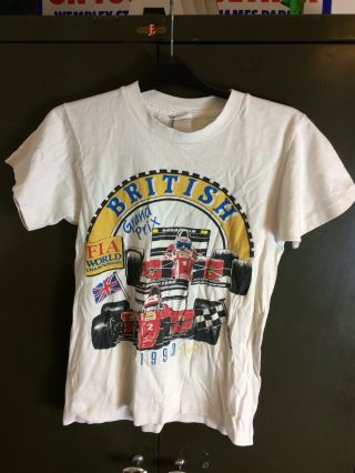 British Grand Prix Vintage 1990 Fia World Championship T - Shirt Size Small