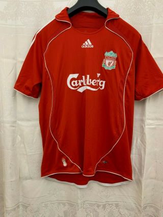 X Large Vintage Liverpool Mens Football Shirt 2006 / 2008 Home Adidas Top
