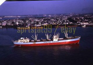 General Cargo Freighter " Dorthe Maersk " - Vintage 35mm Color Ship Negative