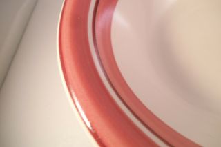 Vintage JMP Chromatics Stoneware Japan Cereal Bowl Pink Stripe 3