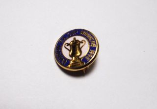 Everton Fc - Vintage Enamel Fa Cup Winners 1985 Badge.