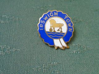 Vintage Ipswich Town Football Club Enamel Pin Badge - Coffer Northampton
