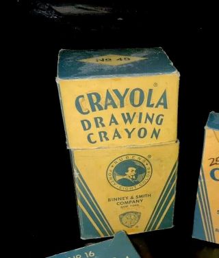 Vintage Binney & Smith Co.  No.  48 Crayola Crayons Box