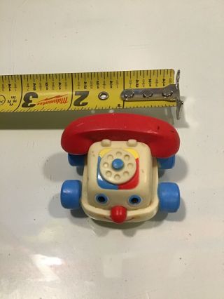Vintage Fisher Price Chatter Phone Pull Toy Telephone Model 747 1985 Ages 2 - 6 2