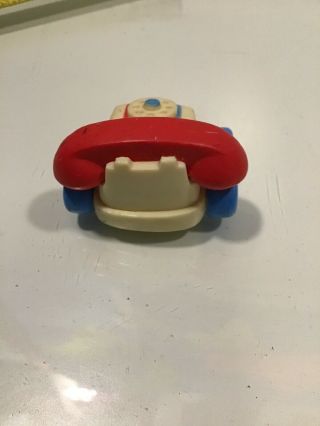 Vintage Fisher Price Chatter Phone Pull Toy Telephone Model 747 1985 Ages 2 - 6 4