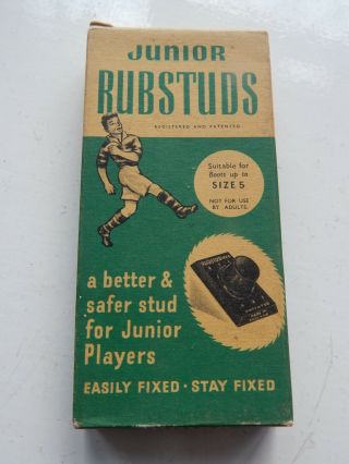 Box Of Vintage Junior Rubstuds - Football / Rugby Boot Studs