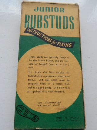 Box of Vintage Junior Rubstuds - football / Rugby Boot Studs 2
