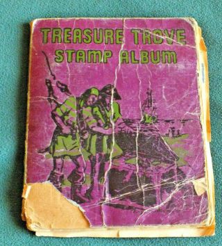 Vintage Treasure Trove Album.  With Stamps Pre 1970s.  Many Countries