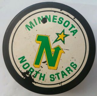 Vintage Minnesota North Stars Nhl General Tire Slug Made In Canada Hockey Puck