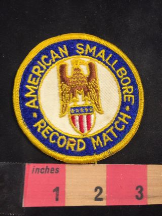 Vtg Gun Enthusiast American Small - Bore Record Match Patch 80xc