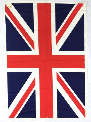 Vintage 1960s British Linen Tea Towel United Kingdom - Hand Towel - England A14