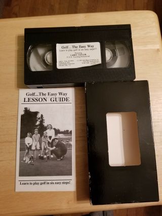 Vintage Vhs Tape Video Golf The Easy Way Larry Taylor Pga Teaching Professional