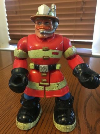 2000 6 " Mattel Rescue Heroes Toy Action Figure - Fireman Billy Blazes - Vintage