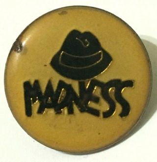 Madness - Old Og Vtg 1980`s Studded Enamel Metal Pin Badge Ska Not Selecter Beat