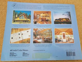 Vintage 1990 Lindal Cedar Homes Living Treasures Home Plans Design Book 2