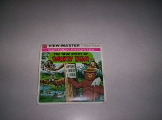 Vintage Viewmaster Smokey Bear Prevent Forest Fires Complete B 405