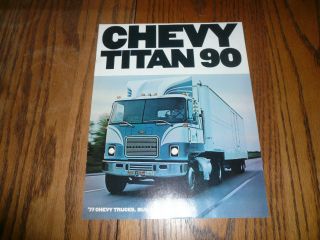 1977 Chevy Titan 90 Sales Brochure Vintage
