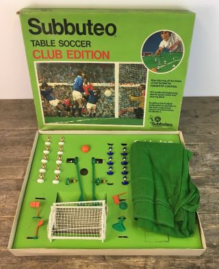 Vintage Subbuteo Table Soccer Club Edition Football Game.