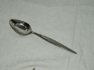 Oneida Community Venetia Pierced Serving Spoon Vintage 18581 Stainless Steel