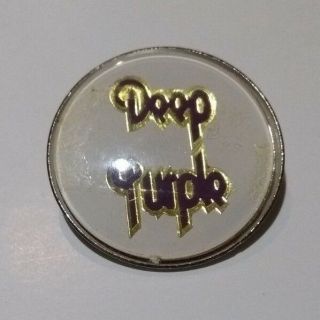 Deep Purple Vintage Metal Pin Badge 1970s / 80s (made In Europe Logo)
