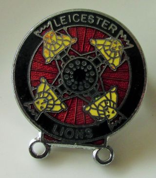 Leicester Lions Speedway Vintage Enamel Pin Badge From The 1970 