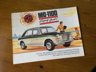 Mg 1100 Vintage Car Brochure (austin Morris 1100)