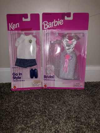 Vintage Barbie And Ken Doll Clothes In