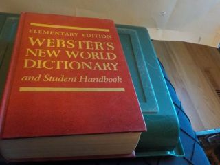Elementary Edition Websters World Dictionary Student Handbook 1961 Vintage