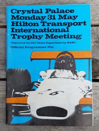 Vintage Programme - Crystal Palace 1971 F2 Racing G London International Trophy