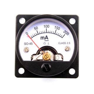 45mm 200ma Dc Moving Coil Panel Meter For 300b 845 Vintage Tube Amplifier Diy