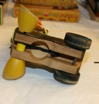 Vintage 1960 ' s Fisher Price SUZIE SEAL Wood Wooden Pull Toy 5