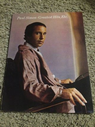 Vintage 1977 Song Book Paul Simon Greatest Hits,  Etc Guitar Vocal Piano Bass