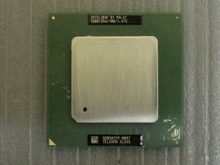 Intel Sl5xs Celeron 1.  2ghz 256/100 Vintage Socket 370 1200mhz Cpu Processor