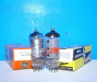 12be6 Nos Vintage Aa5 Zenith Ge Radio Amplifier Vacuum Tubes 2 Valves 12be6