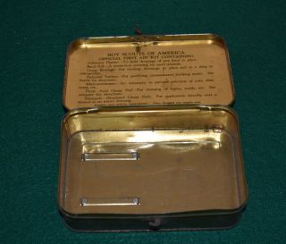 VINTAGE BOY SCOUT - c.  1950 ' s OFFICIAL FIRST AID KIT - NO CONTENTS 2