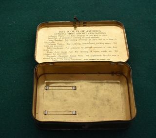 VINTAGE BOY SCOUT - c.  1950 ' s OFFICIAL FIRST AID KIT - NO CONTENTS 3